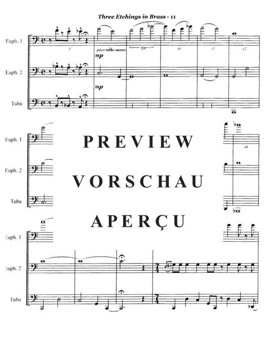 Produktgalerie: Seite 13 von 21 Three Etchings in Brass , , (Tuba Trio EET)