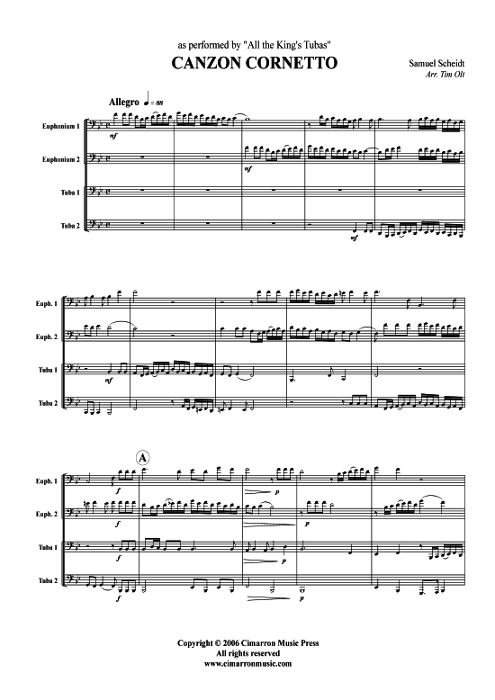 Product picture to: Canzon Cornetto Samuel Scheidt