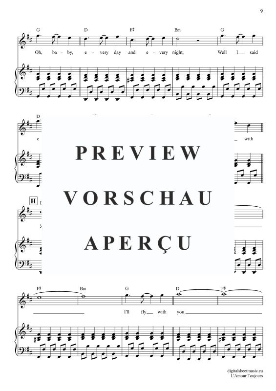 Produktgalerie: Seite 10 von 11 L'Amour Toujours, Gigi D'Agostino, Gesang mit Klavierbegleitung