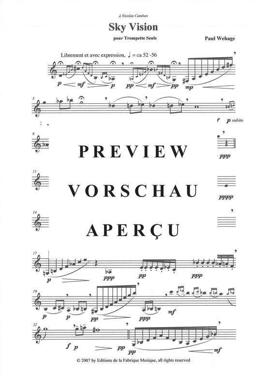 Produktgalerie: Seite 3 von 6 Sky Vision , , (Trompete Solo)