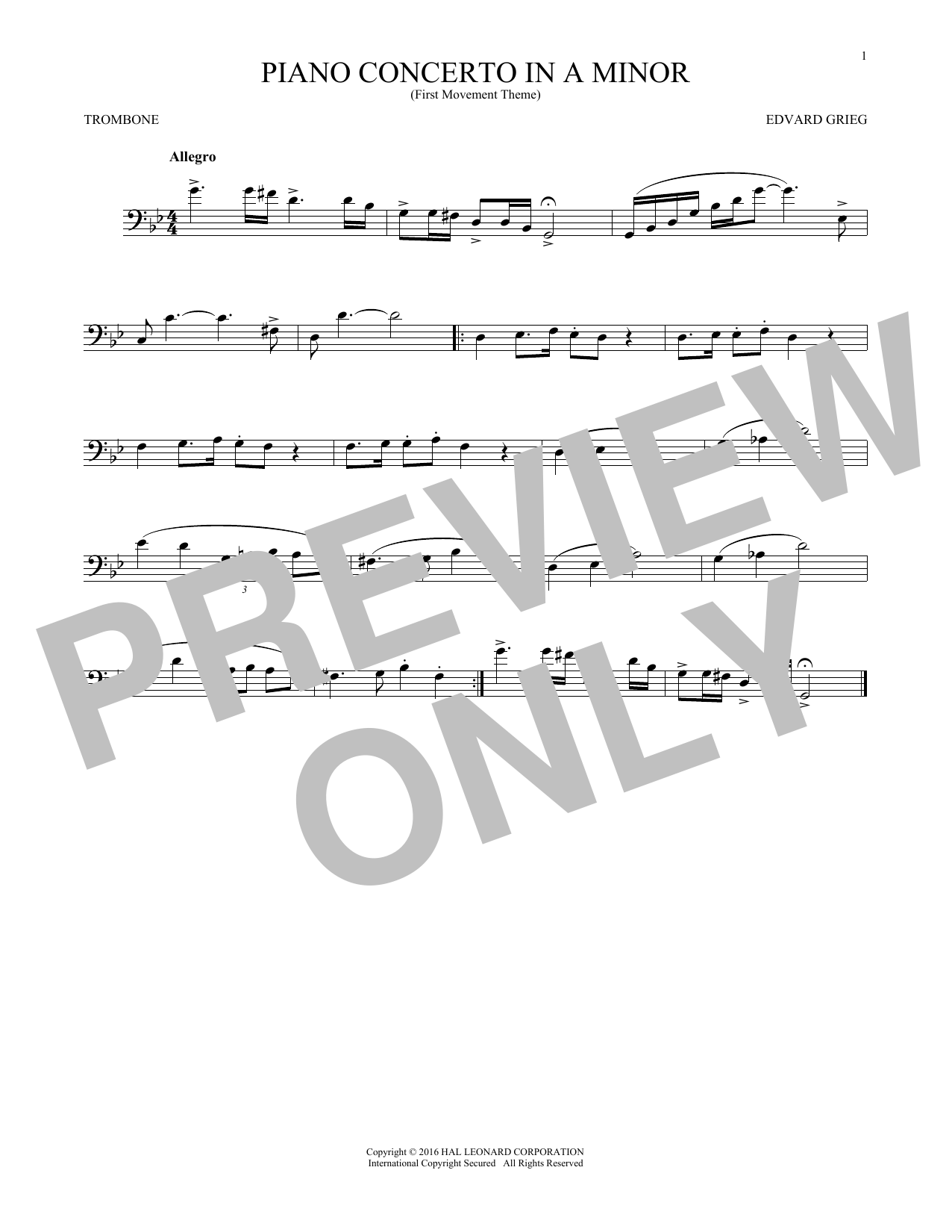 Product gallery: Page 1 of 1 Piano Concerto In A Minor, Op. 16, Edvard Grieg