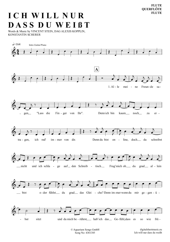 Ich will nur dass du weißt 