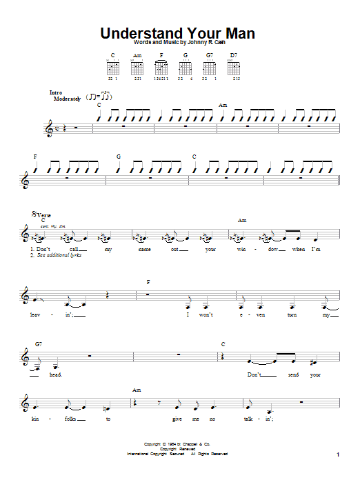Product gallery: Page 1 of 1 Understand Your Man, Johnny Cash