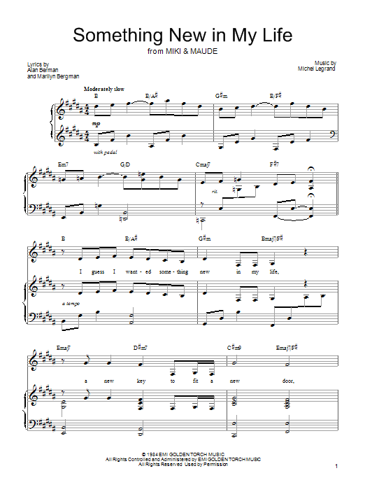 Product gallery: Page 1 of 1 Something New In My Life, Barbra Streisand