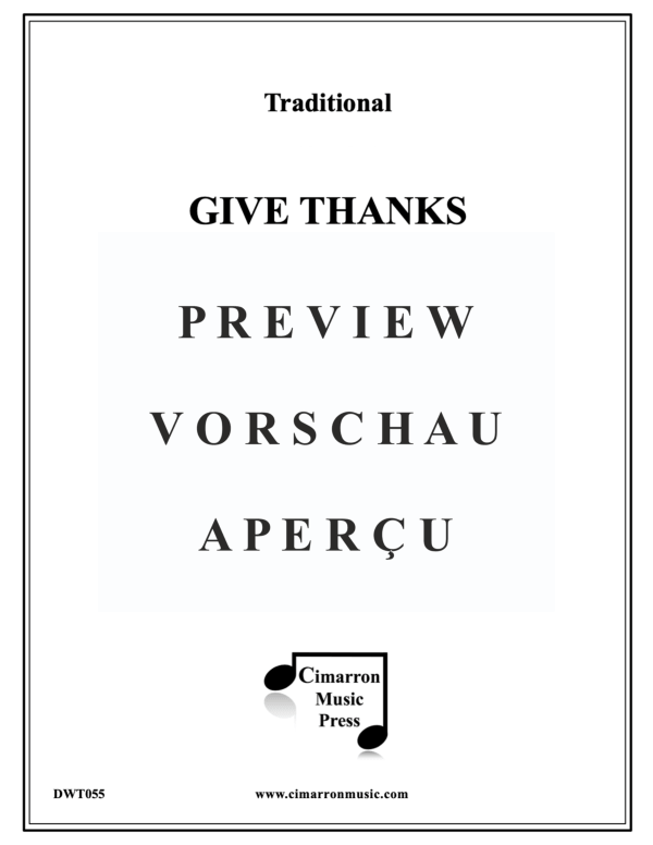 Produktgalerie: Seite 2 von 11 Give Thanks (Give Thanks with a Grateful Heart), , Blechbläser Quintett