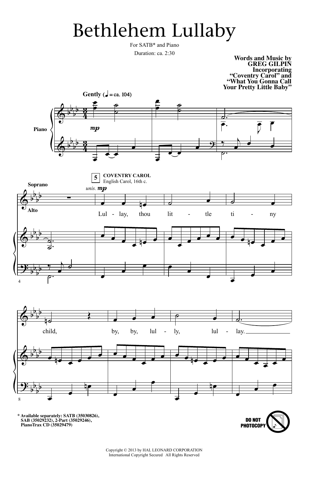 Product picture to: Bethlehem Lullaby