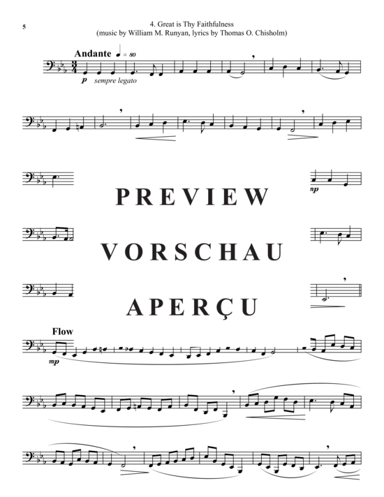 Product gallery: Page 7 of 10 Five Hymns for Unaccompanied Tuba, , 