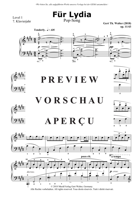 Produktgalerie: Seite 2 von 4 Für Lydia , , Klavier Solo