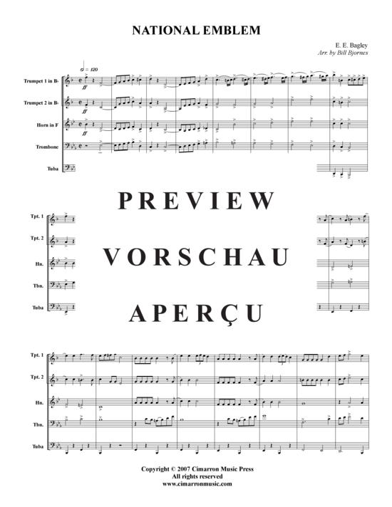 Produktgalerie: Seite 2 von 14 National Emblem , , (Blechbläserquintett)