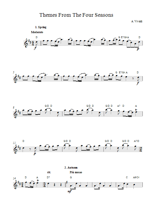 Product gallery: Page 1 of 1 Four Seasons, Antonio Vivaldi