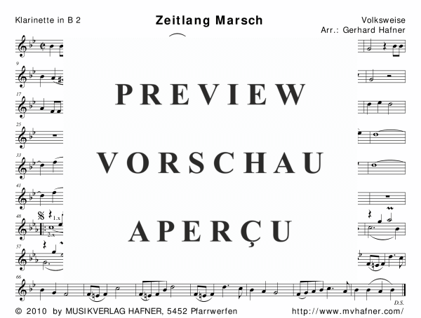 Product gallery: Page 7 of 11 Zeitlang Marsch, , (woodwind and brass)