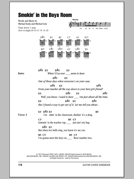 Product picture to:  Smokin' In The Boys Room - Motley Crue