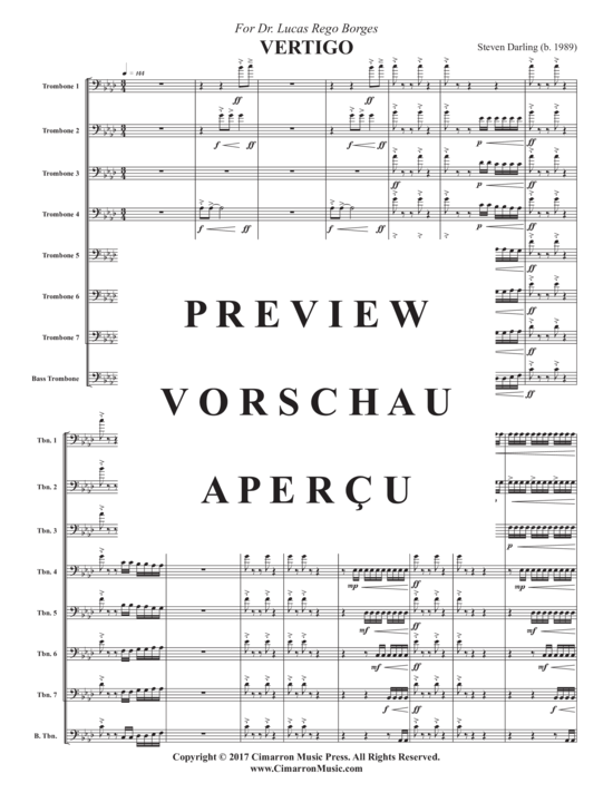 Product gallery: Page 3 of 21 Vertigo , , (Trombone ensemble 1-8 trombones)
