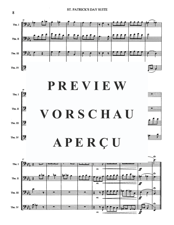 Produktgalerie: Seite 10 von 11 St. Patrick's Day Suite, , Posaunen Quartett