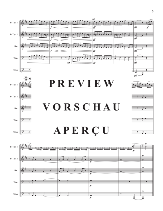 Produktgalerie: Seite 7 von 17 Volkslied , , (Blechbläser Quintett)