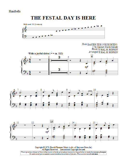 Produktgalerie: Seite 1 von 1 The Festal Day Is Here, Hal H. Hopson, Percussion
