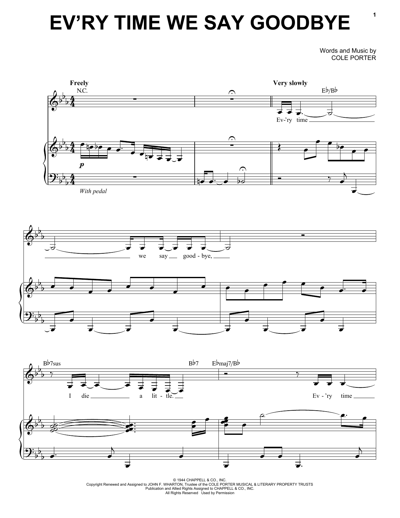 Produktbild zu: Ev'ry Time We Say Goodbye
