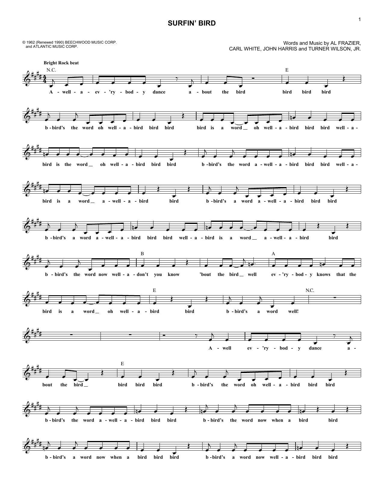 Produktgalerie: Seite 1 von 1 Surfin' Bird, The Trashmen, Melodieinstrument
