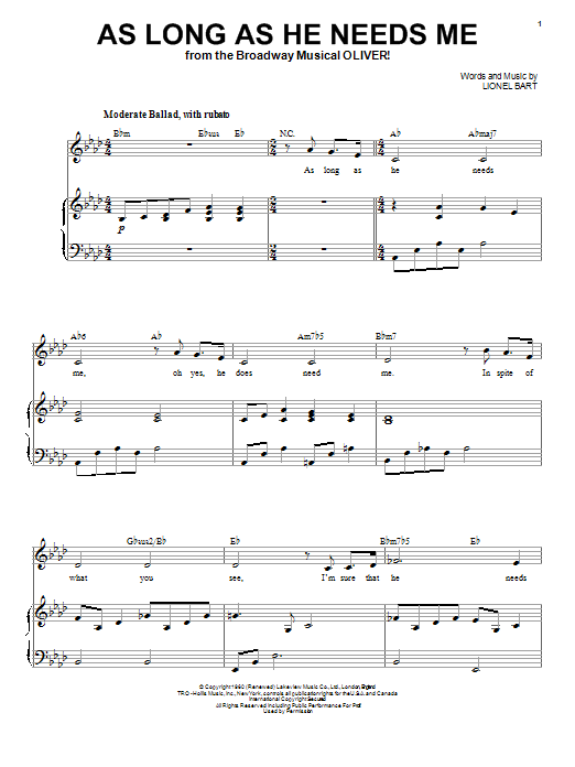Produktbild zu: As Long As He Needs Me