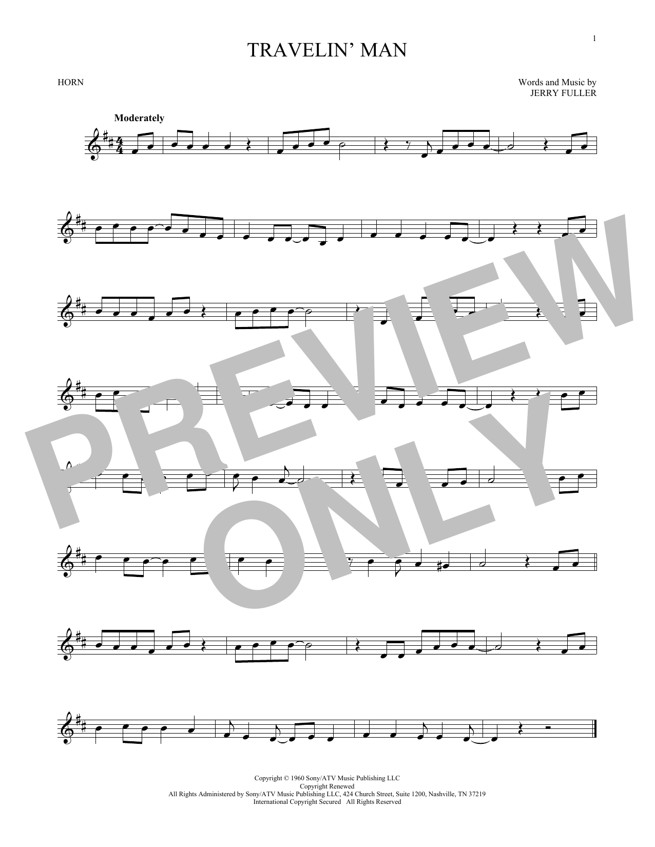 Produktgalerie: Seite 1 von 1 Travelin' Man, Ricky Nelson, Horn