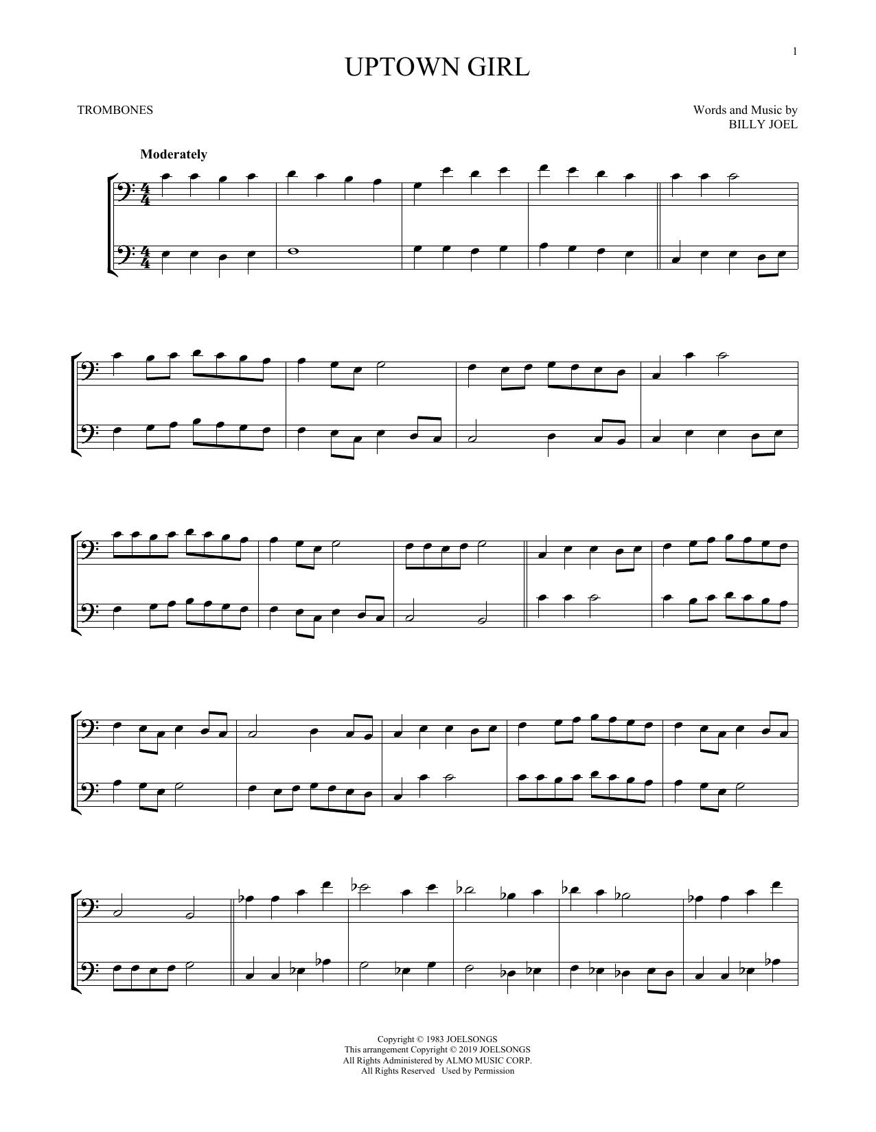 Product gallery: Page 1 of 1 Uptown Girl, Billy Joel