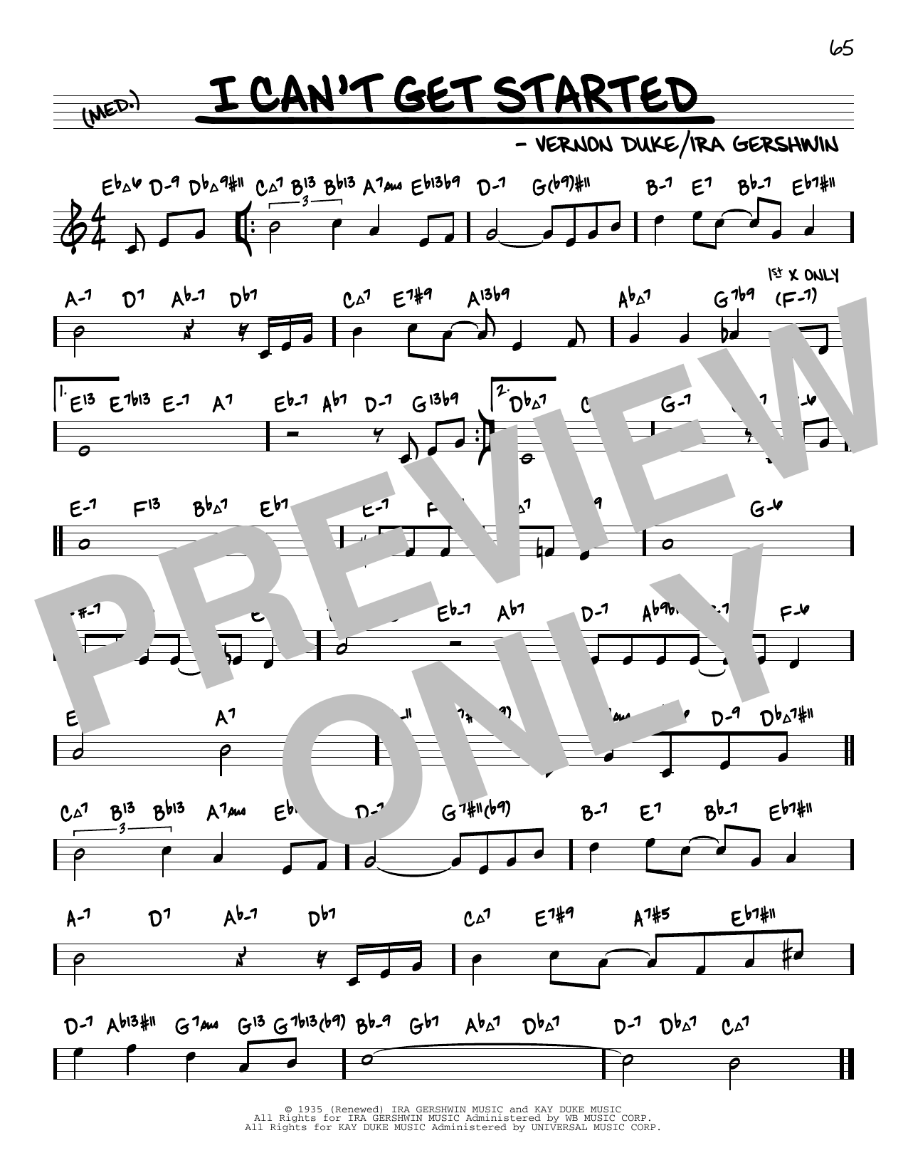 Product picture to: I Can't Get Started (arr. David Hazeltine)