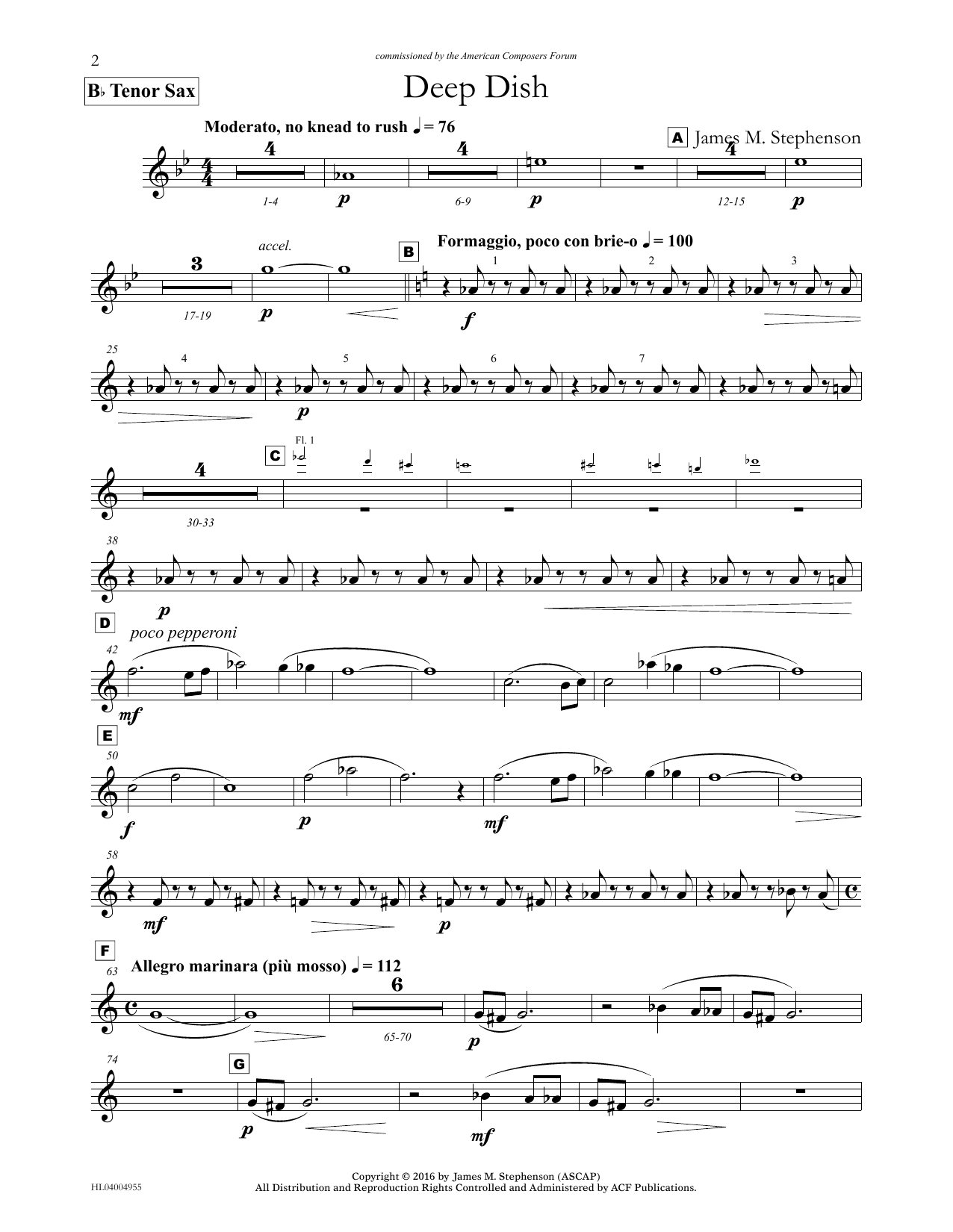 Produktbild zu: Deep Dish - Bb Tenor Sax