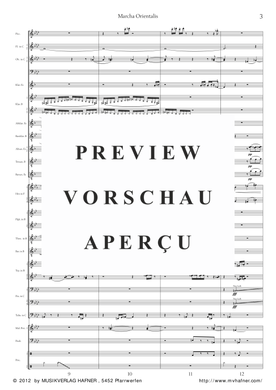 Product gallery: Page 8 of 11 Marcha Orientalis, , (large wind orchestra)