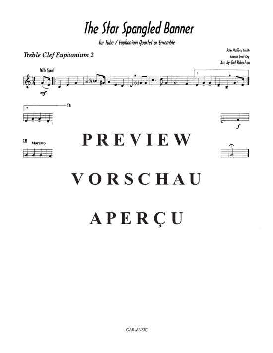 Product gallery: Page 7 of 9 Star Spangled Banner , , (Tuba Quartett EETT)