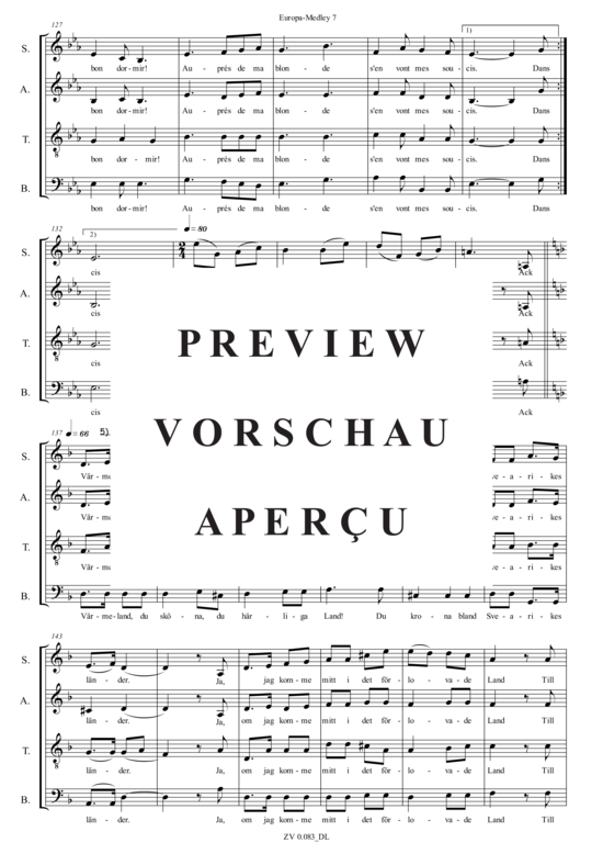 gallery: Europa_Medley , , (Gemischter Chor SATB)