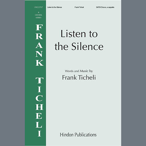 cover: Listen to the silence, Frank Ticheli