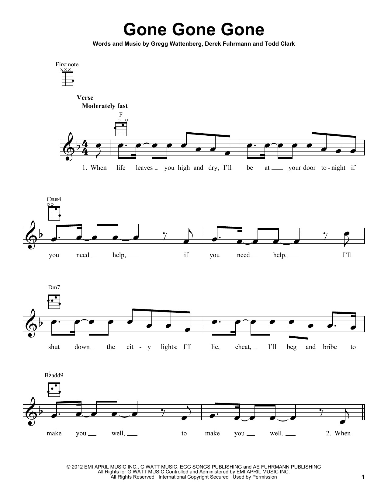 Product gallery: Page 1 of 1 Gone, Gone, Gone, Phillip Phillips