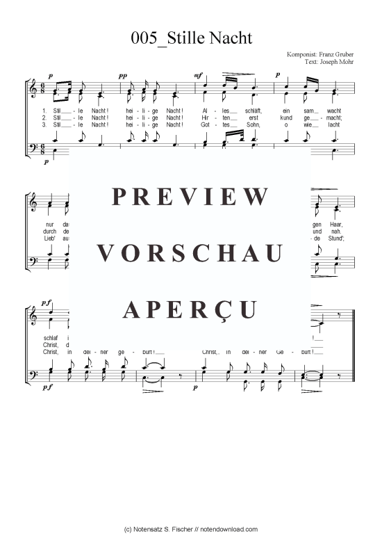 Product picture to: Stille Nacht Franz Gruber / Joseph Mohr