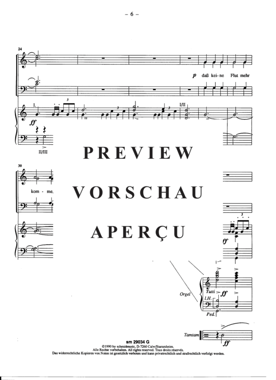 Product gallery: Page 9 of 13 Gottes Verheissung nach der Sindflut, Meditation für Chor (GCH/MCH) , ,  (Organ score edition)