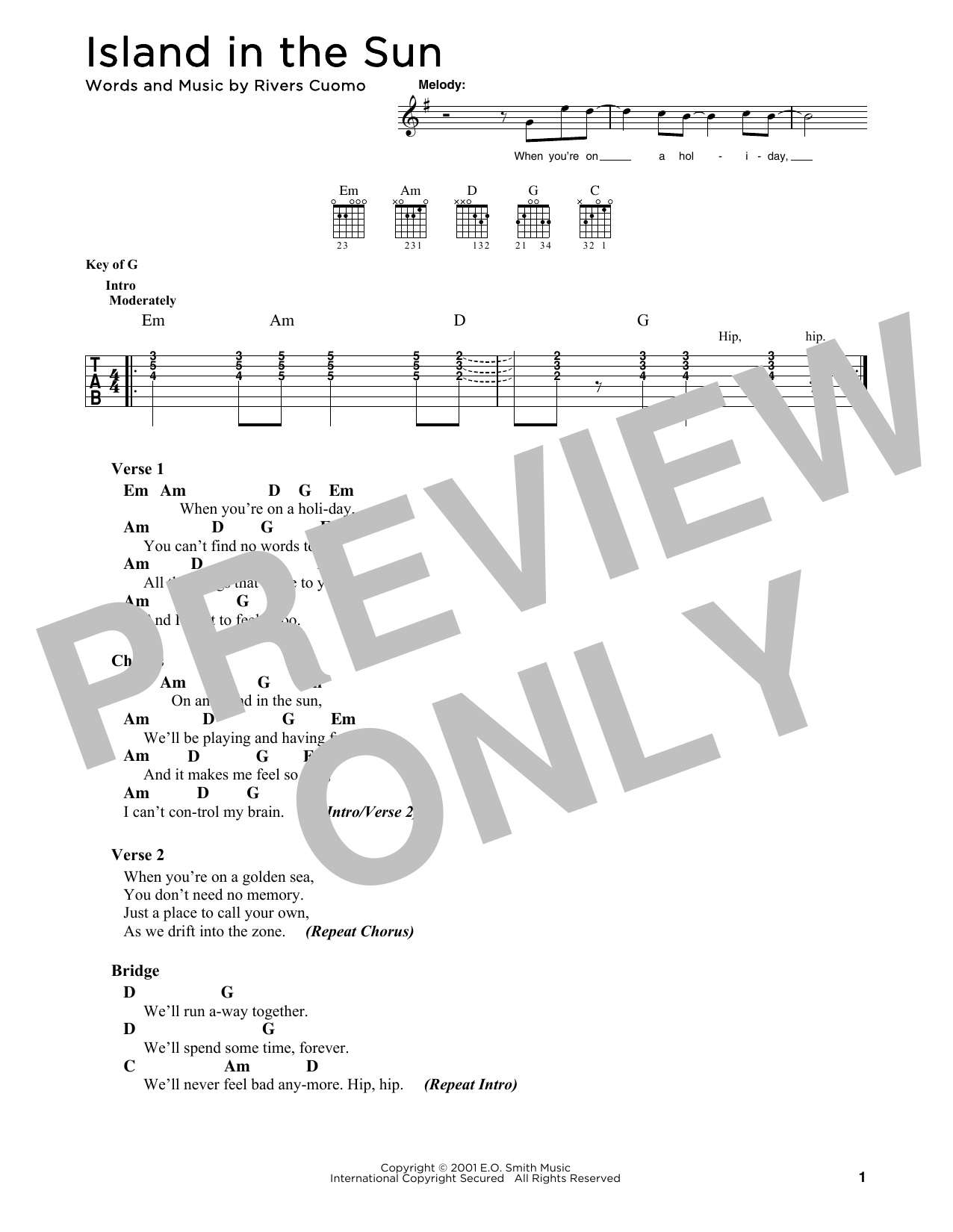 Produktbild zu:  Island In The Sun - Weezer