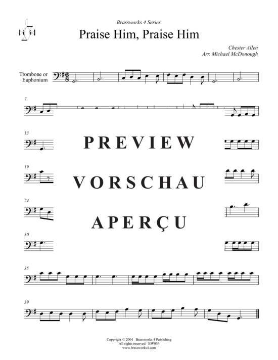 Produktgalerie: Seite 6 von 7 Praise Him, Praise Him , , (Trp B, Horn F, Pos)