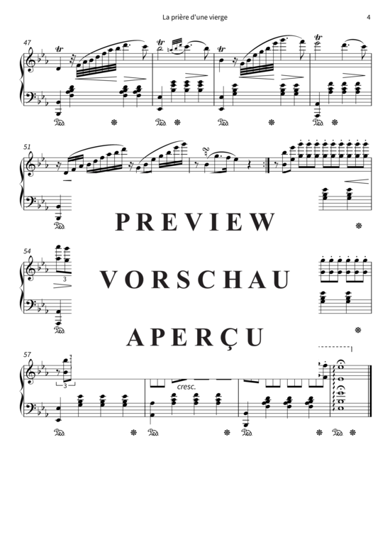 Product gallery: Page 7 of 7 La prière d´une vierge , , Piano Solo