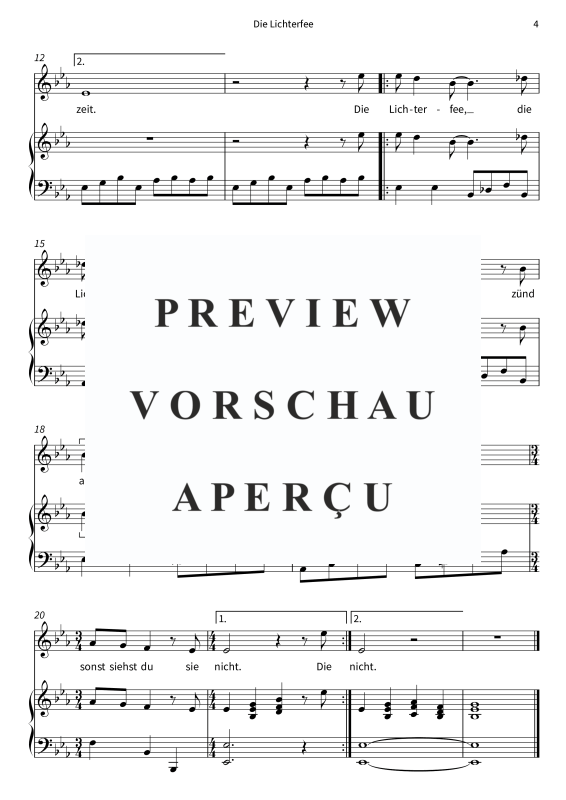 Produktgalerie: Seite 6 von 6 Die Lichterfee, , Gesang und Klavier