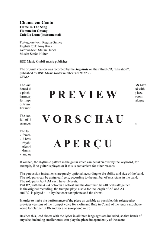 gallery: Chama em canto , Huber, Stefan F., (Combo)