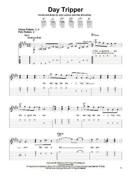 Product gallery: Page 1 of 1 Day Tripper, The Beatles