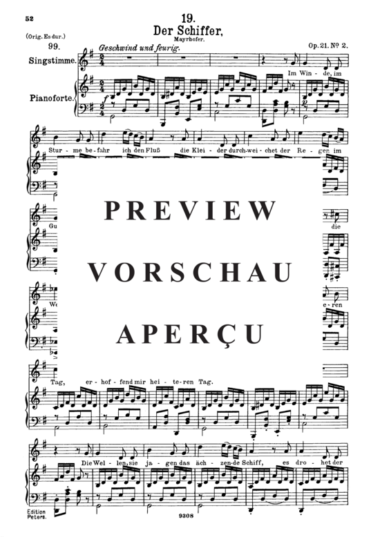 Product gallery: Page 2 of 4 Der Schiffer D.536, , High Voice and Piano