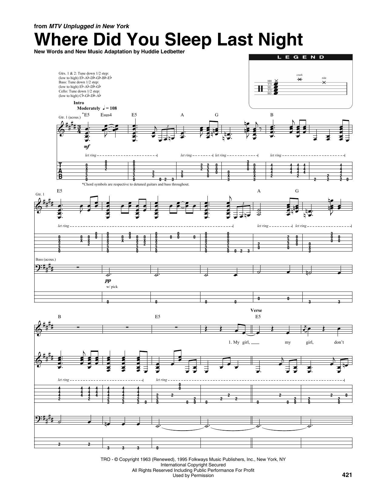 Produktgalerie: Seite 1 von 1 Where Did You Sleep Last Night, Nirvana