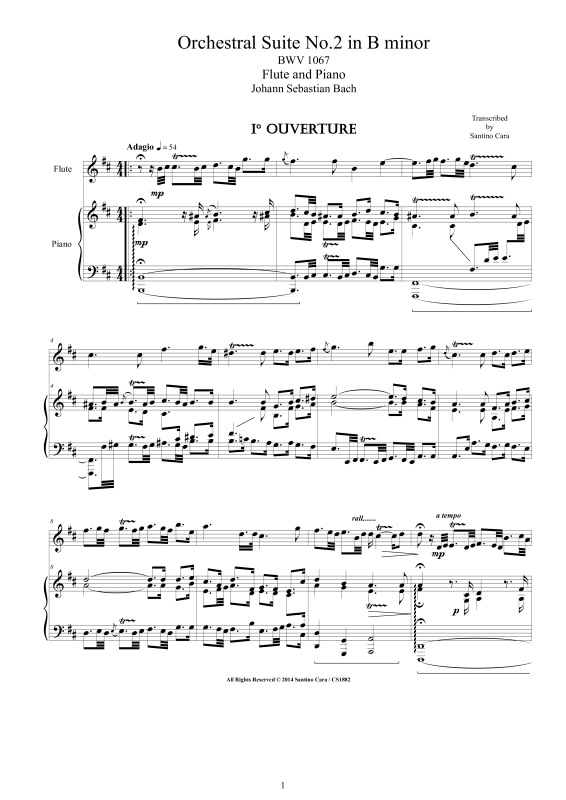 Produktbild zu: Orchester Suite Nr. 2 in H-Moll BWV 1067Johann Sebastian Bach