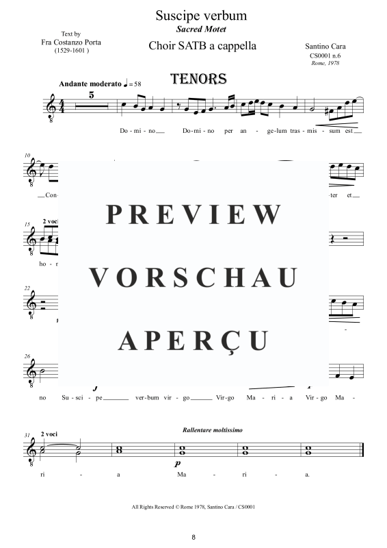 Produktgalerie: Seite 9 von 10 Suscipe verbum - Geistliche Motette, , Gemischter Chor