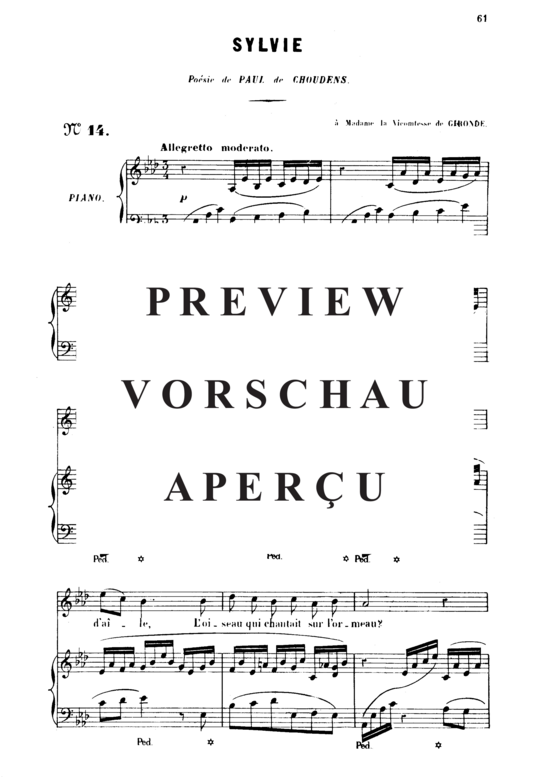 Product gallery: Page 2 of 7 Sylvie Op.6 No.3, , High Voice and Piano