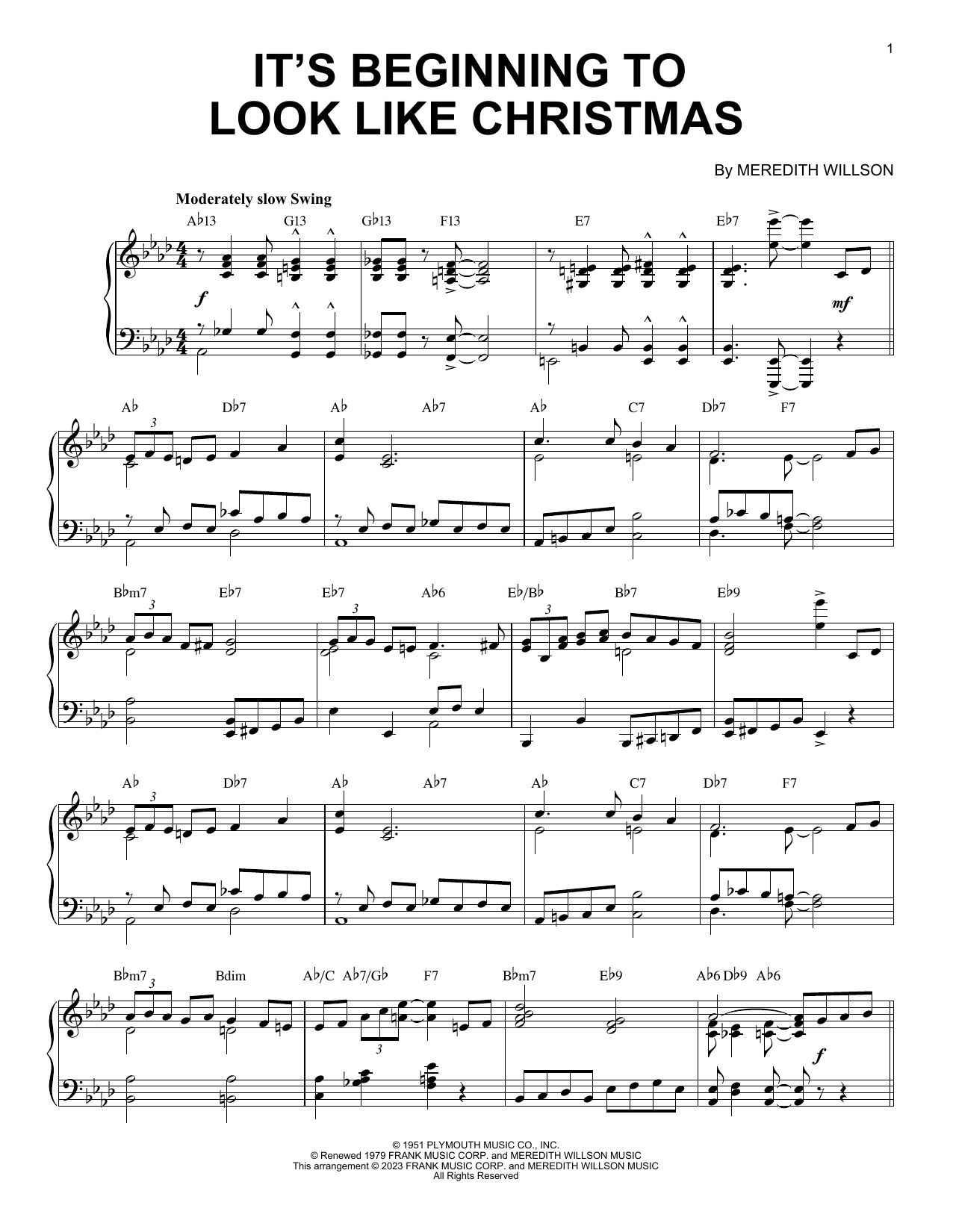 Product picture to: It's Beginning To Look Like Christmas [Boogie Woogie version] (arr. Brent Edstrom)