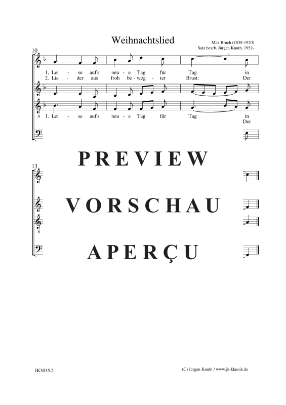 Produktgalerie: Seite 3 von 3 Weihnachtslied (Es zieht aus weiter Ferne), , Gemischter Chor