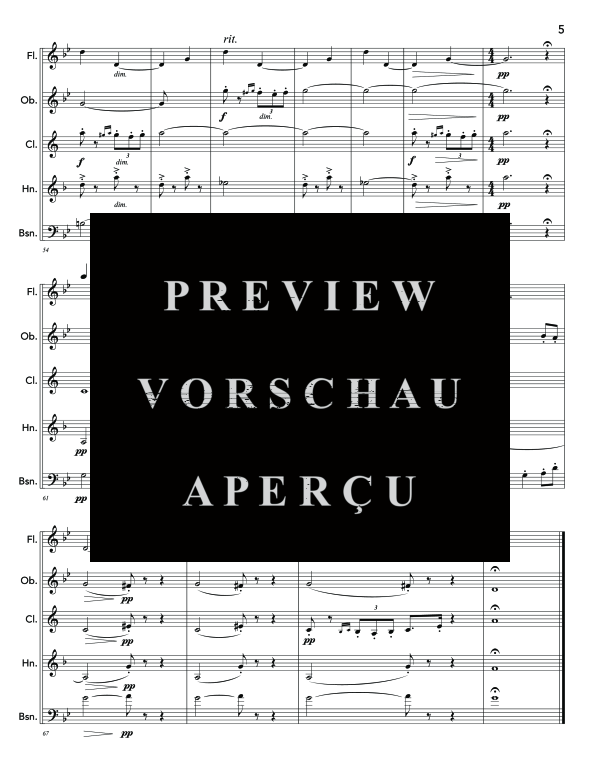 Produktgalerie: Seite 9 von 11 Bagatelles for Bugs, , (Holzbläser Quintett)