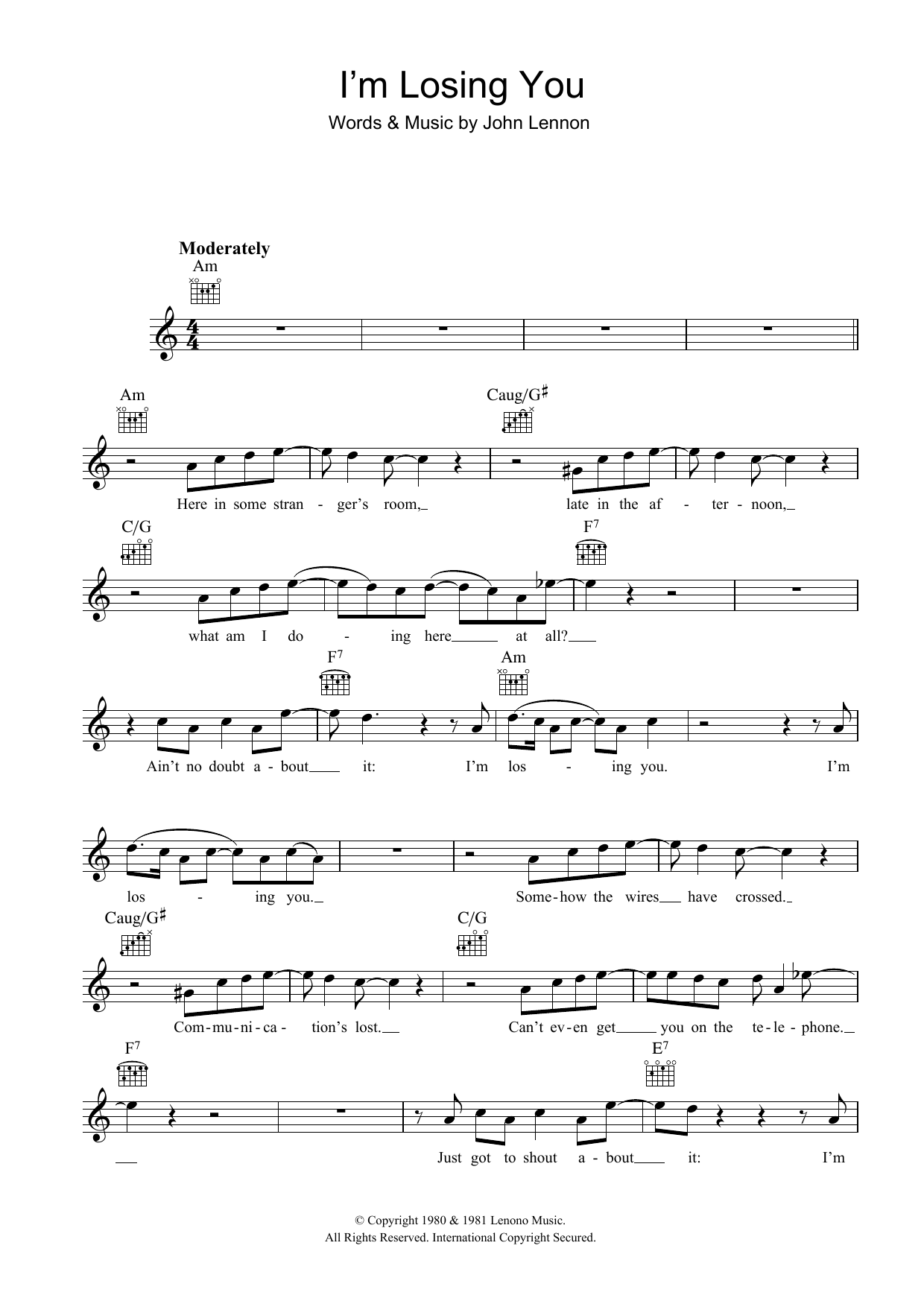 Produktbild zu: I'm Losing You