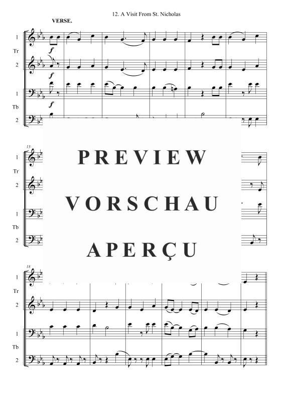 Produktgalerie: Seite 3 von 9 A Visit From St. Nicholas, , Posaunenchor